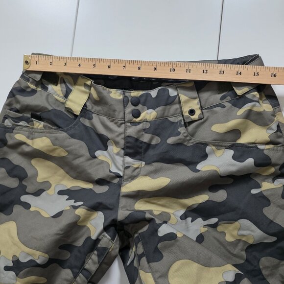 Oakley Snow Ski Pants M Camo Zip Regular Fit Lined Flared Leg Pockets Snowboard - Picture 4 of 16